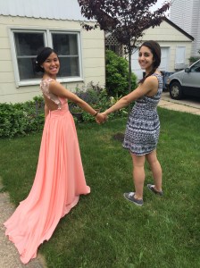 My Best Friend Brianne and I before Prom. 